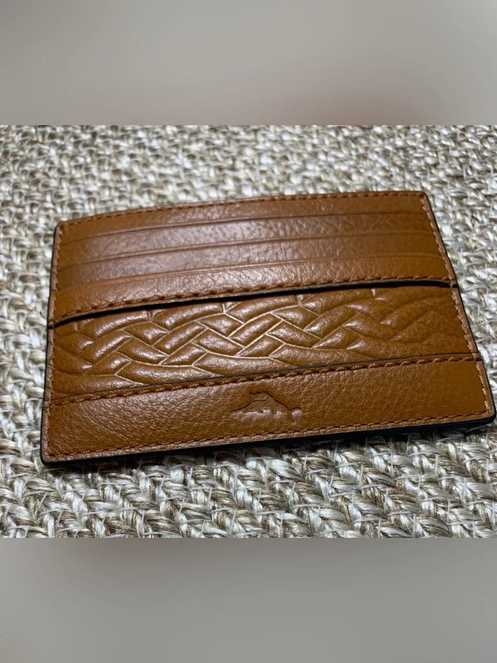 NWT -Small Brown Leather Tommy Bahama Card  Case